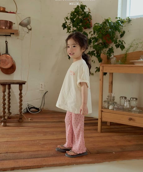 33[予約]melikey flower pleats pants