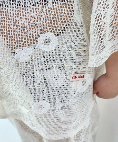 81[予約]ELLYMOLLY flower resort shirt