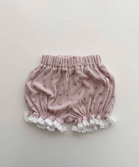 62[予約]melikey bonbon pumpkin pants(flower)