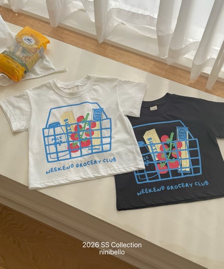 7[予約]ninibello basket tee