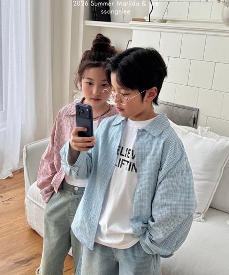 85[予約]matilda&lee joy check shirt