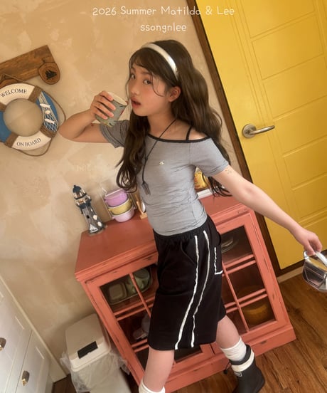 18[予約]matilda&lee uncut striped top