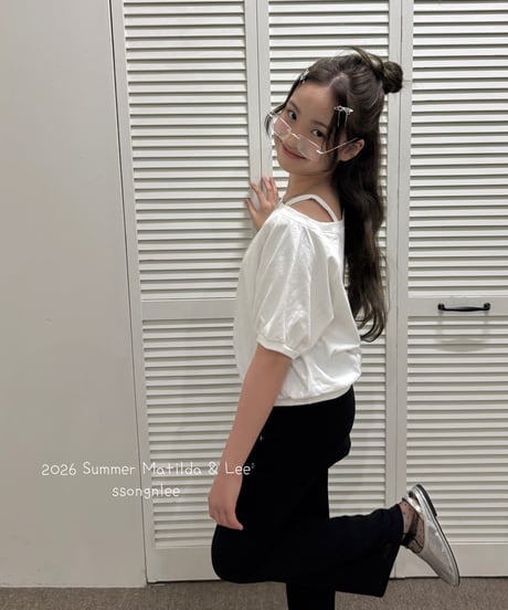15[予約]matilda&lee cubic lettering tee