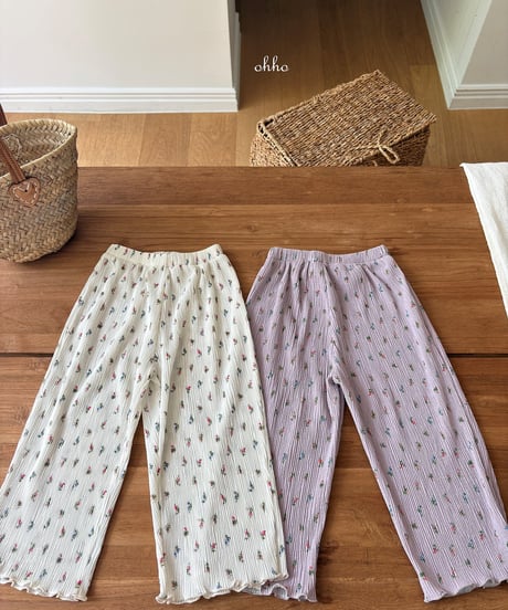 25[予約]ohho mare pleated pants