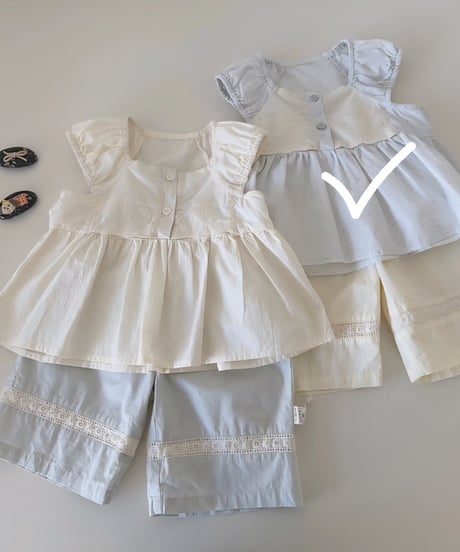 44[予約]mydaughter butter cream lovely two-piece set