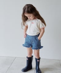 18[予約]momoann frill denim shorts
