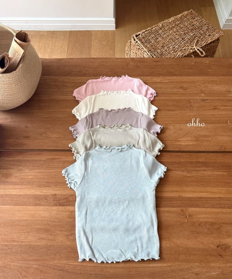 29[予約]ohho dove petit short sleeve t