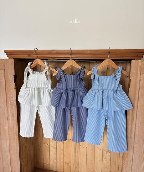 3[予約]ohho pepper strope strap blouse