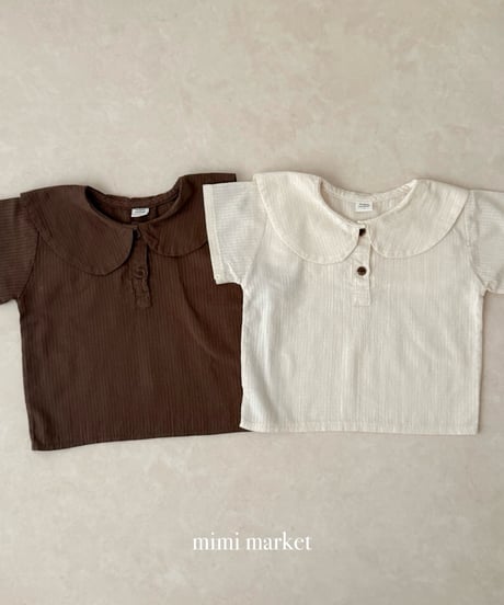 21[予約]mimi market linen sailor blouse