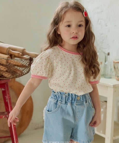 39[予約]melikey heart denim shorts