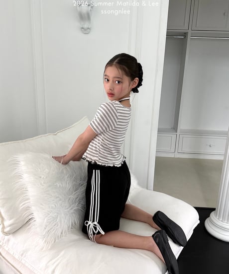 65[予約]matilda&lee 4 line ribbon pants