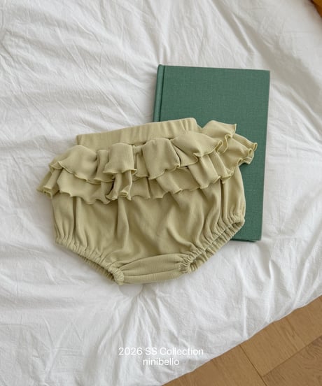 102[予約]ninibello pepper frill bloomers(baby)