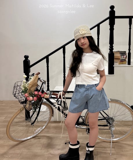 9[予約]matilda&lee eyelet pincoat tee