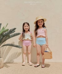 76[予約]melikey lily check swim set