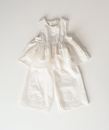 8[予約]Roa blanc embroidery pants
