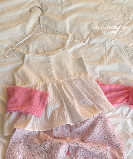 33[予約]ninibello milk tank top blouse