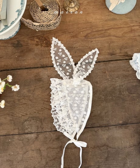 57[予約]marron rabbit hairband