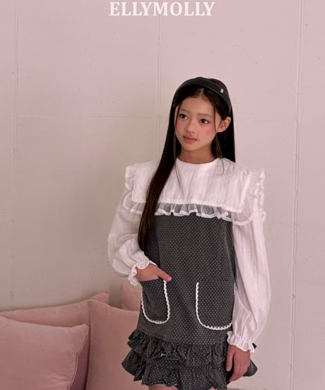 265[予約]ELLYMOLLY little pocket frill ops