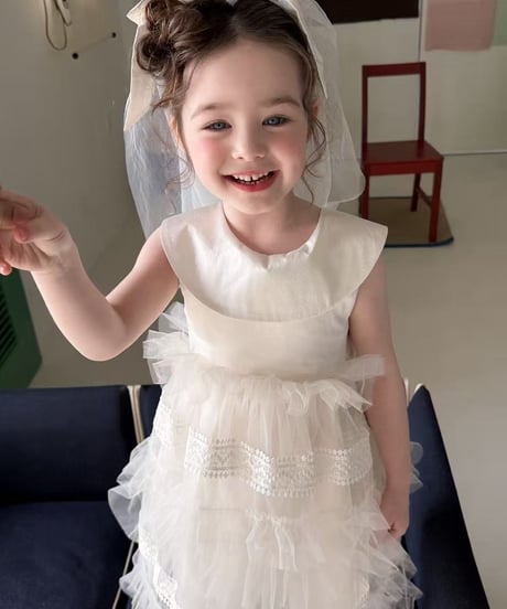 5[予約]aiai white veil princess dress