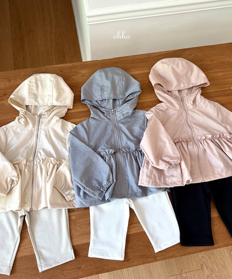 6[予約]ohho summer frill windbreaker