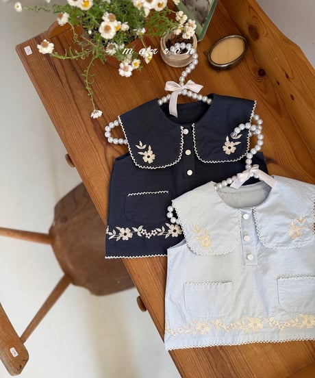 11[予約]marron lily blouse(XS-L)