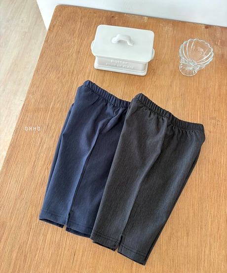 40[予約]ohho soft denim capri pants