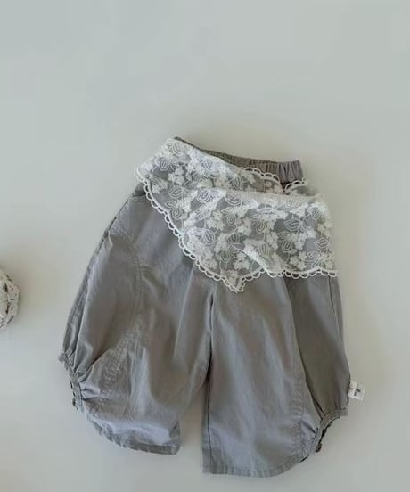 10[予約]mydaughter freach lace flared pants