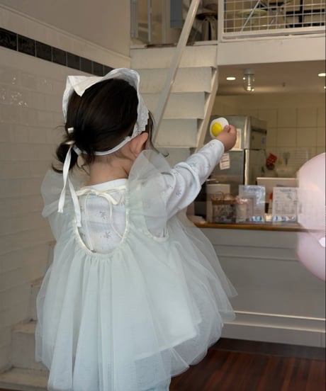 15[予約]mydaughter mint angel tulle blouse