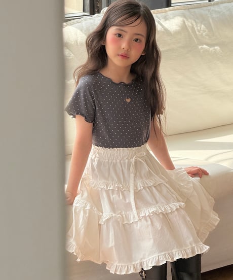 62[予約]ninibello peony cancan skirt