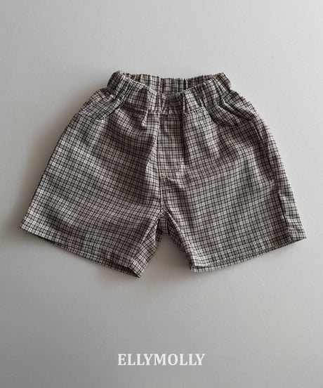 229[予約]ELLYMOLLY dayfit check shorts