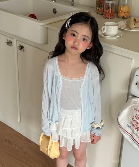 25[予約]ninibello sherbet sleeveless cardigan set