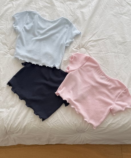 5[予約]ninibello mellow eyelet tee