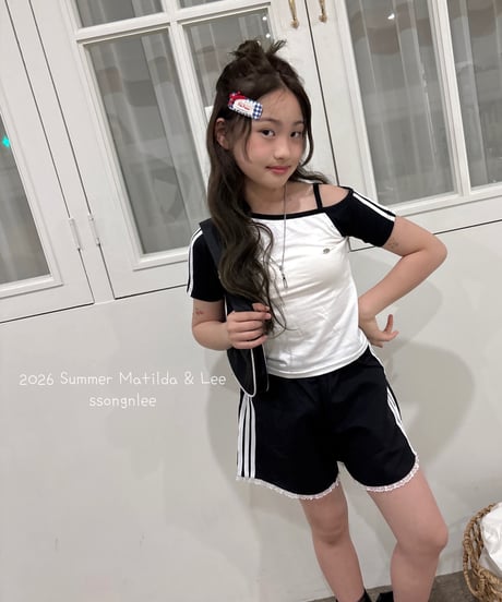 10[予約]matilda&lee color matching line tee