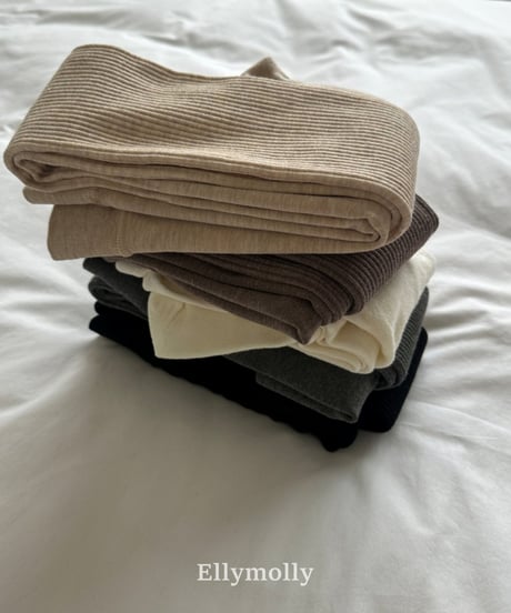 112[予約]ELLYMOLLY fleece basic tights