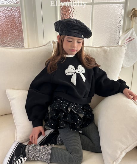 112[予約]ELLYMOLLY fleece basic tights
