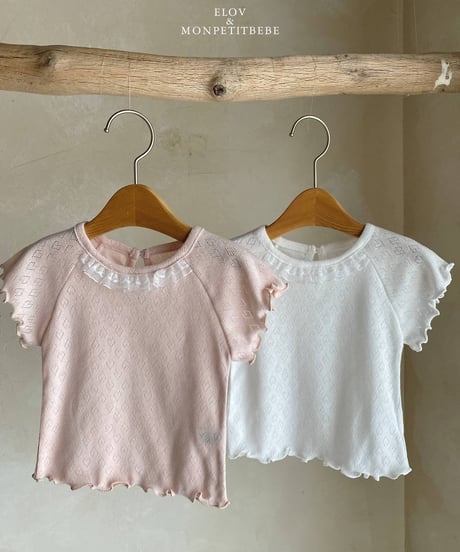 2[予約]elov&monpetitbebe nana lace tee
