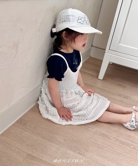 4[予約]poisson girl embroidery tee