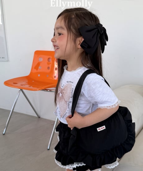 16[予約]ELLYMOLLY slab ribbon t-shirt