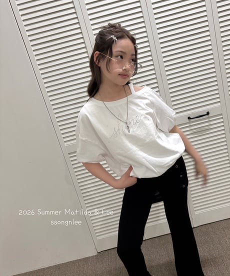 15[予約]matilda&lee cubic lettering tee