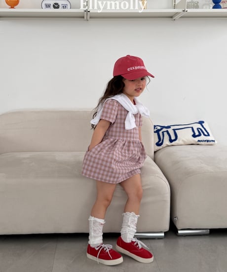 41[予約]ELLYMOLLY mellow check dress