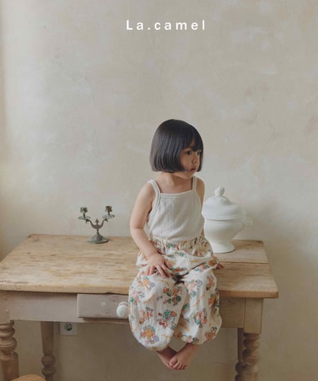 7[予約]La.camel vanilla camisole