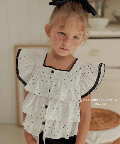 48[予約]melikey dot cancan sleeveless bl