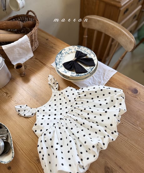 70[予約]marron bubble dress(XS-L)