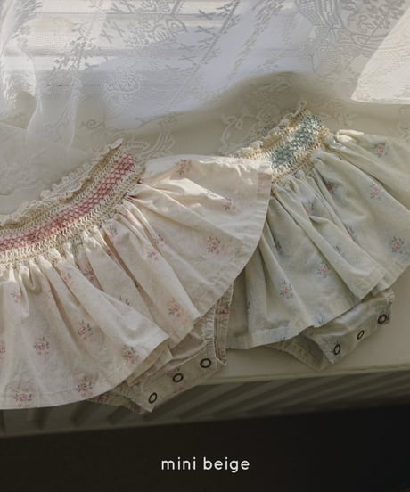[即納]送料無料 mini beige skirt smoke bloomer