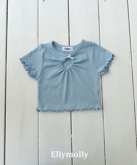 87[予約]ELLYMOLLY shirring opening point t