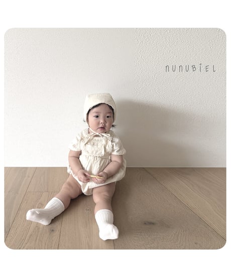75[予約]nunubiel milga romper & bonnet