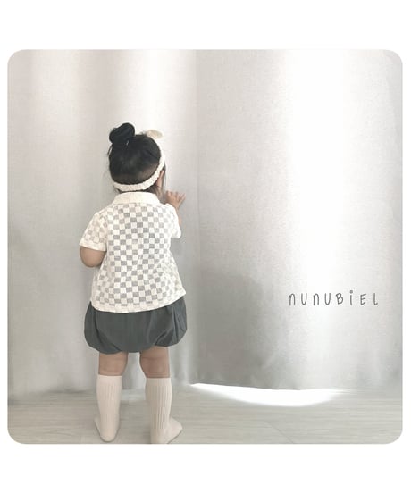 34[予約]nunubiel bebe quadrangle shirts