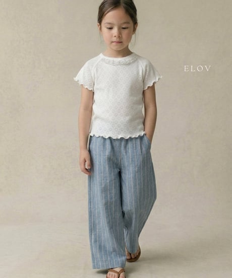 2[予約]elov&monpetitbebe nana lace tee