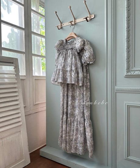 109[予約]monbebe chambray flower ops(adult)