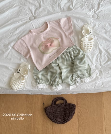 21[予約]ninibello apple pony crop tee